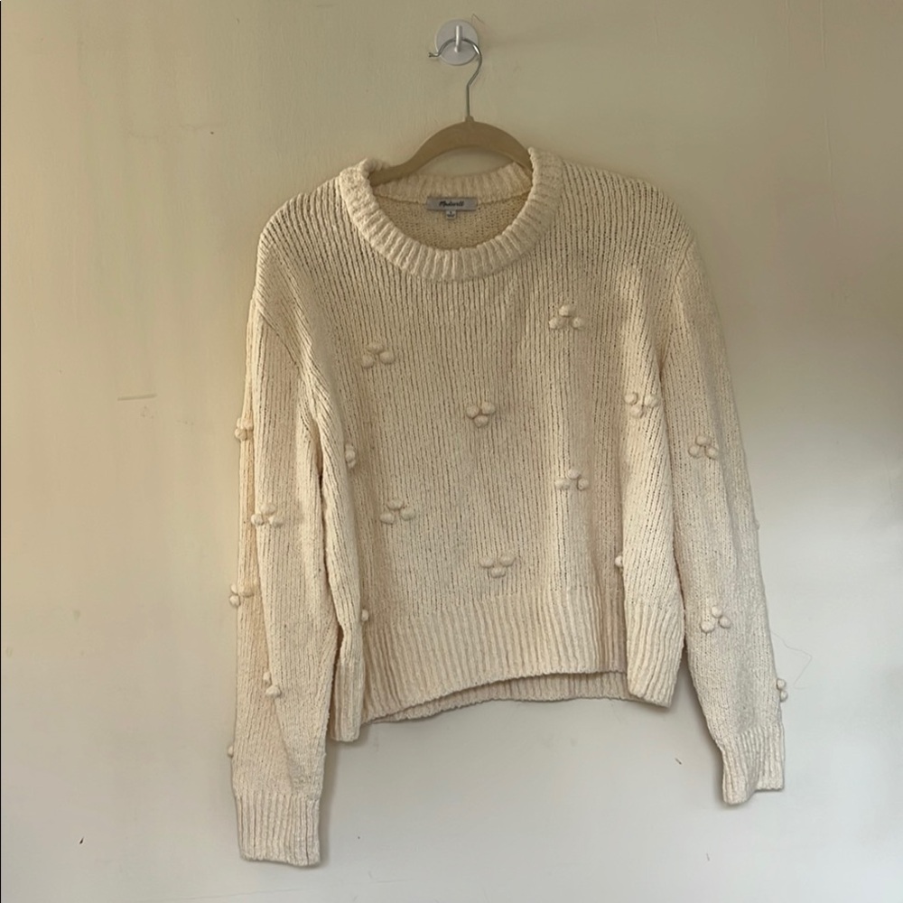 Madewell Cozy Cream Sweater with Textured Details